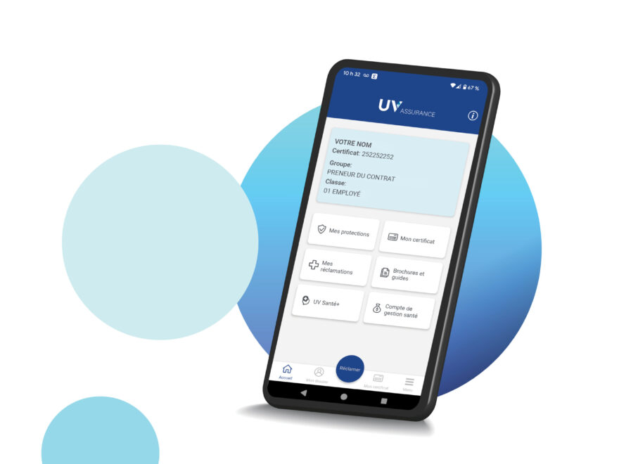 Avec l'application mobile